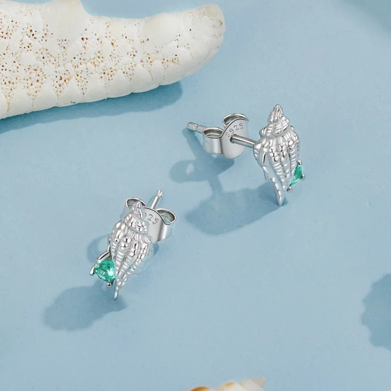 (תמונה ל-) עגילי PANDORA Style Conch - BSE1010 - הצג 3