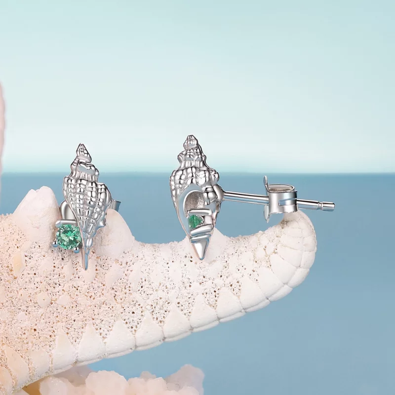 (תמונה ל-) עגילי PANDORA Style Conch - BSE1010 - הצג 4