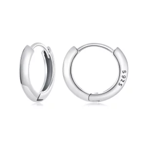 (תמונה ל-) עגילי כסף סטרלינג קלאסיים בסגנון PANDORA - BSE1016