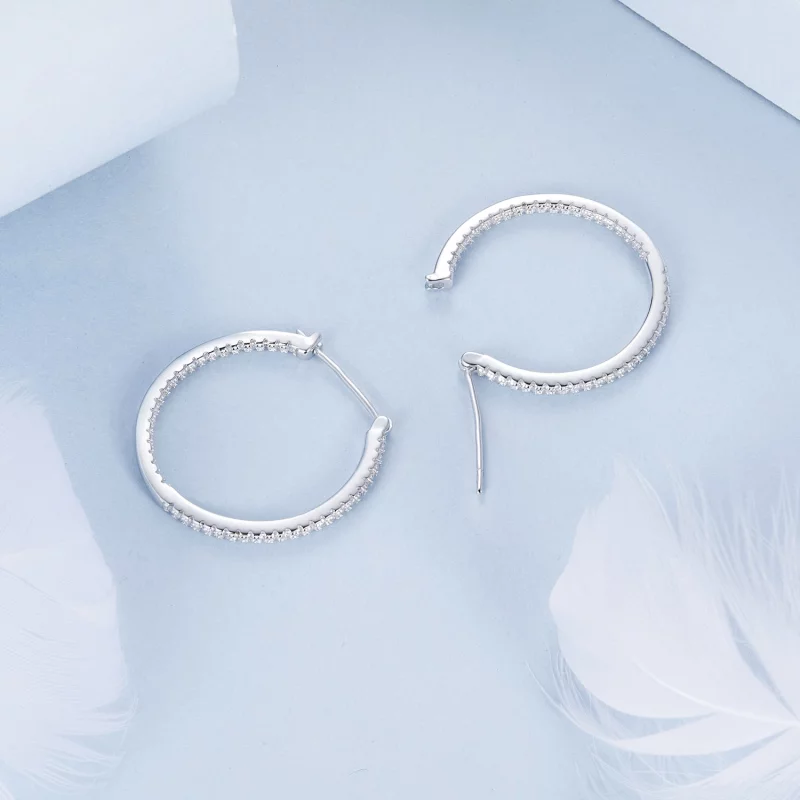 (תמונה ל-) עגילי PANDORA Style Shining - BSE1023-L - הצג 4