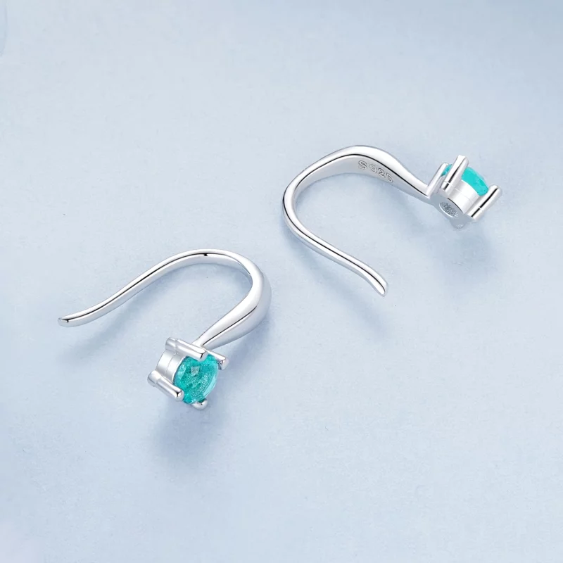 (תמונה ל-) ווי אוזניים ירוקים בסגנון PANDORA - BSE1029 - הצג 4