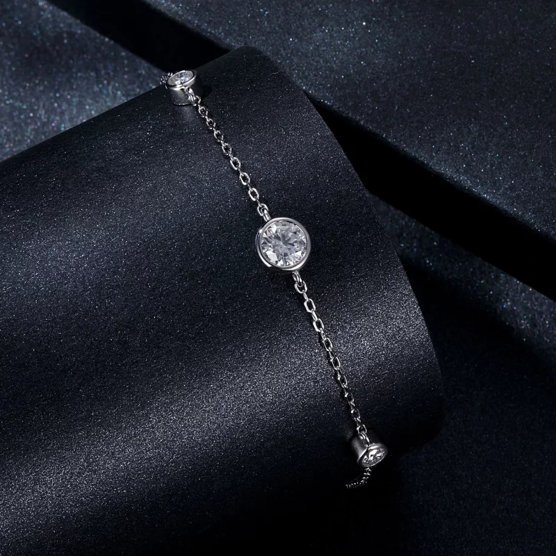 (תמונה ל-) צמיד Moissanite Starry Style PANDORA (עם תעודה אחת) - MSB018 - הצג 2
