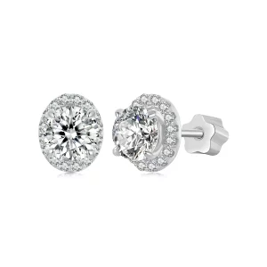 (תמונה ל-) עגילי PANDORA Style Starry Moissanite 0.5 קראט (שתי תעודות) - MSE054