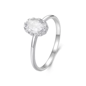(תמונה ל-) PANDORA Style Brilliant Beauty טבעת Moissanite 1 קראט (עם תעודה אחת) - MSR049