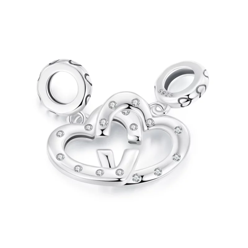 (תמונה ל-) PANDORA Style Love אבזם כפול - SCC2773 - הצג 2