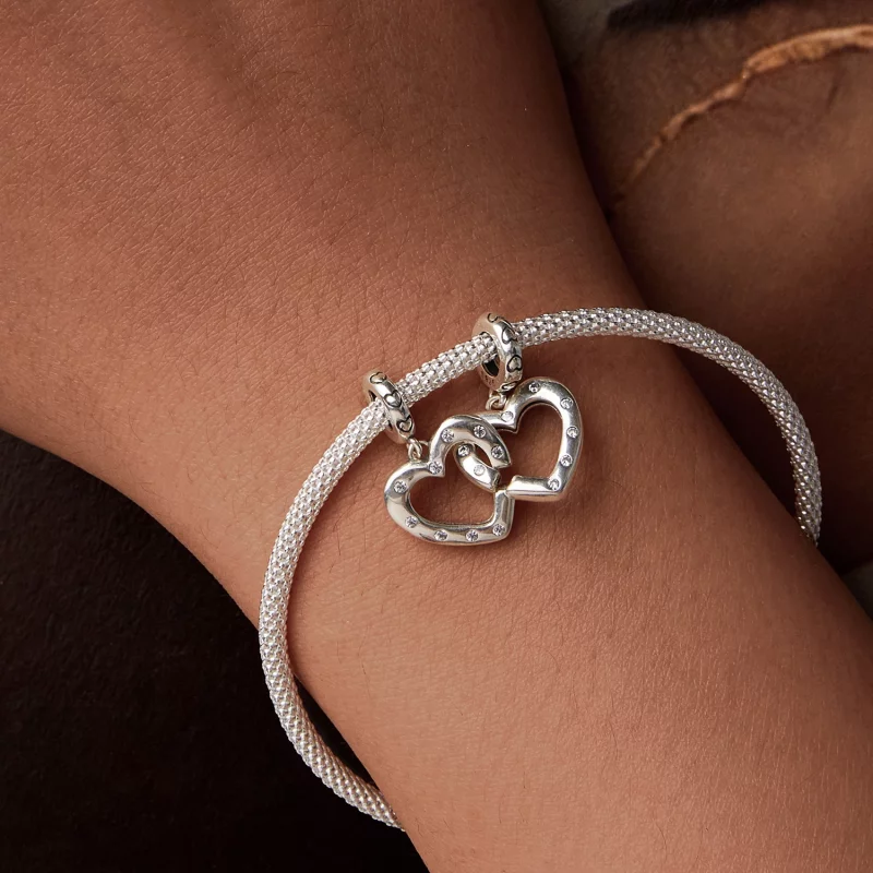 (תמונה ל-) PANDORA Style Love אבזם כפול - SCC2773 - הצג 10