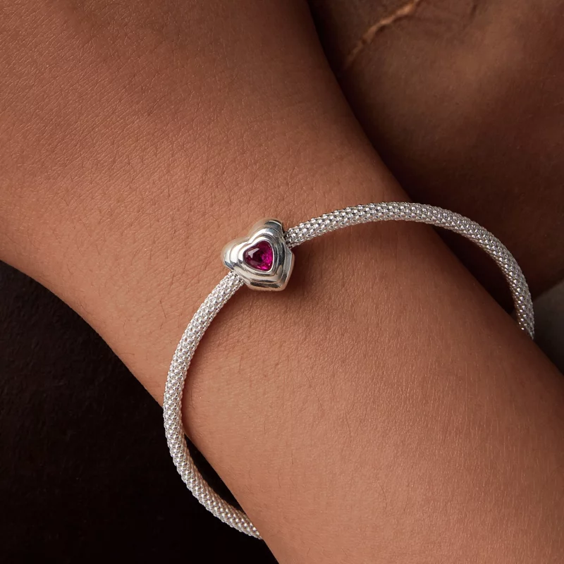 (תמונה ל-) PANDORA Style Love Heart Charm Halo קלאסי - SCC2776 - הצג 7