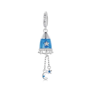 (תמונה ל-) PANDORA Style Star Moon Rocket תליון - SCC2788