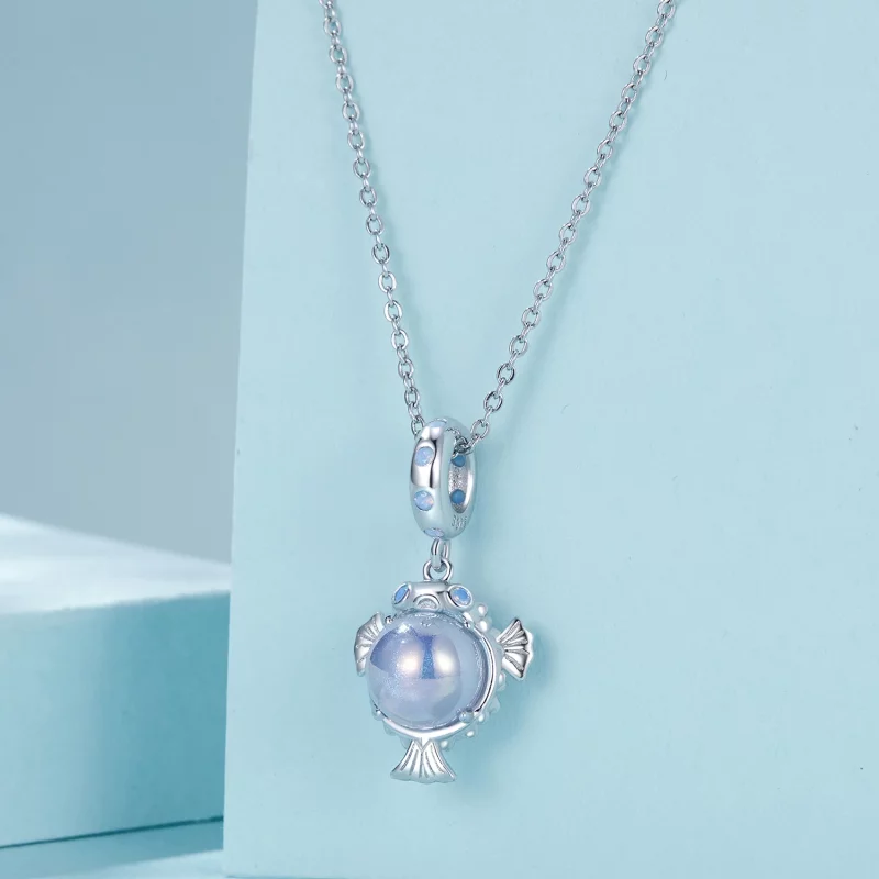 (תמונה ל-) PANDORA Style Ocean Puffer תליון - SCC2798 - הצג 3