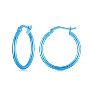 (תמונה ל-) עגילי זהב כחול חשמלי PANDORA Style - SCE1608-LBU