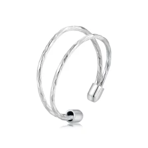 (תמונה ל-) PANDORA Style טבעת כפולה פשוטה - SCR1026-E
