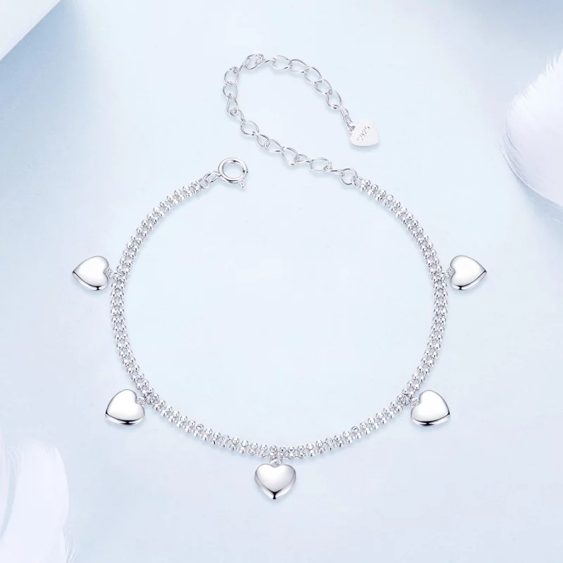 (תמונה ל-) PANDORA Style Love צמיד חרוזים שכבה כפולה - BSB190 - הצג 4