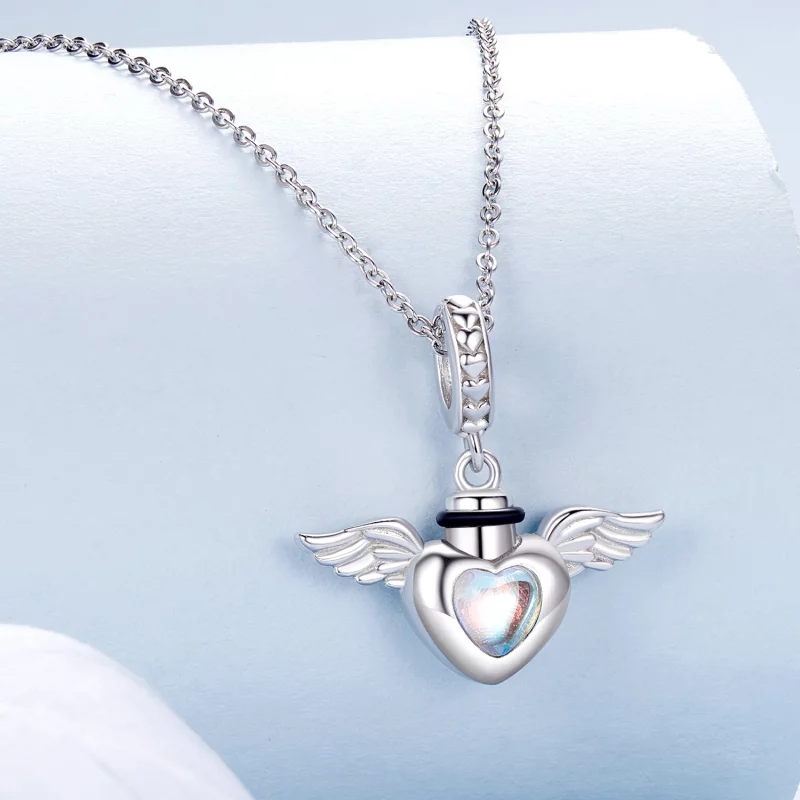 (תמונה ל-) תליון תיבת זיכרון לכד חיות מחמד בסגנון PANDORA - BSC1036 - הצג 2