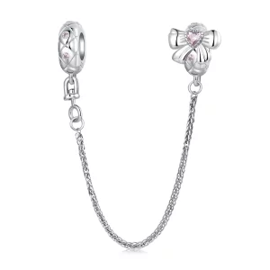 (תמונה ל-) שרשרת בטיחות סיליקון בסגנון PANDORA Bow - BSC1053