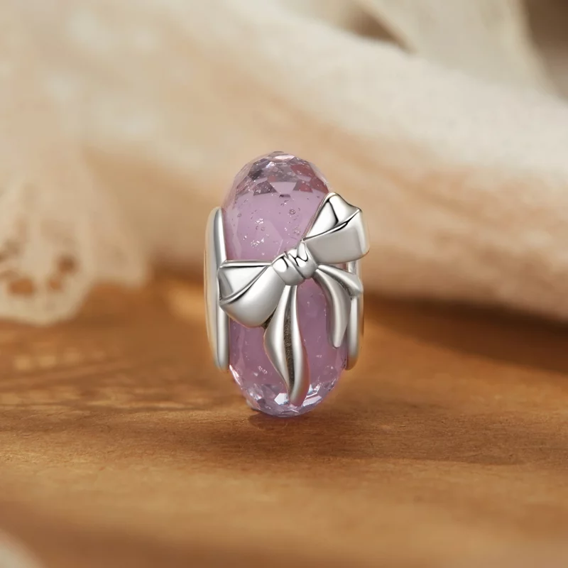 (תמונה ל-) חרוזי זכוכית מסוג PANDORA Bowknot - BSC1057 - הצג 2