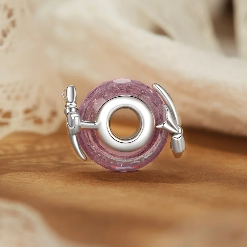 (תמונה ל-) חרוזי זכוכית מסוג PANDORA Bowknot - BSC1057 - הצג 3