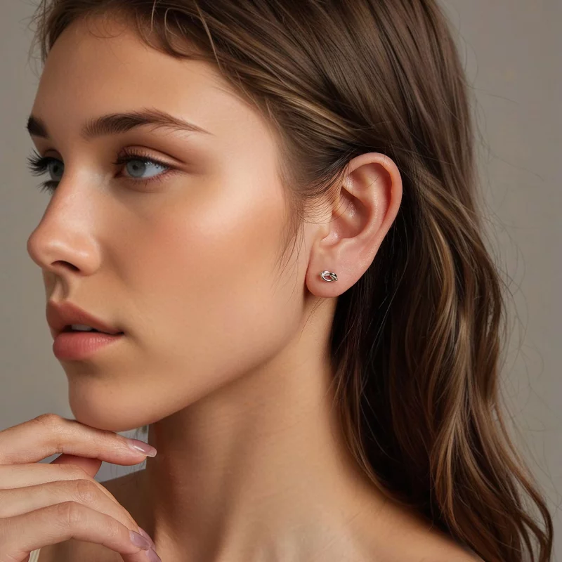 (תמונה ל-) עגילי PANDORA Style Knot - BSE1051 - הצג 8
