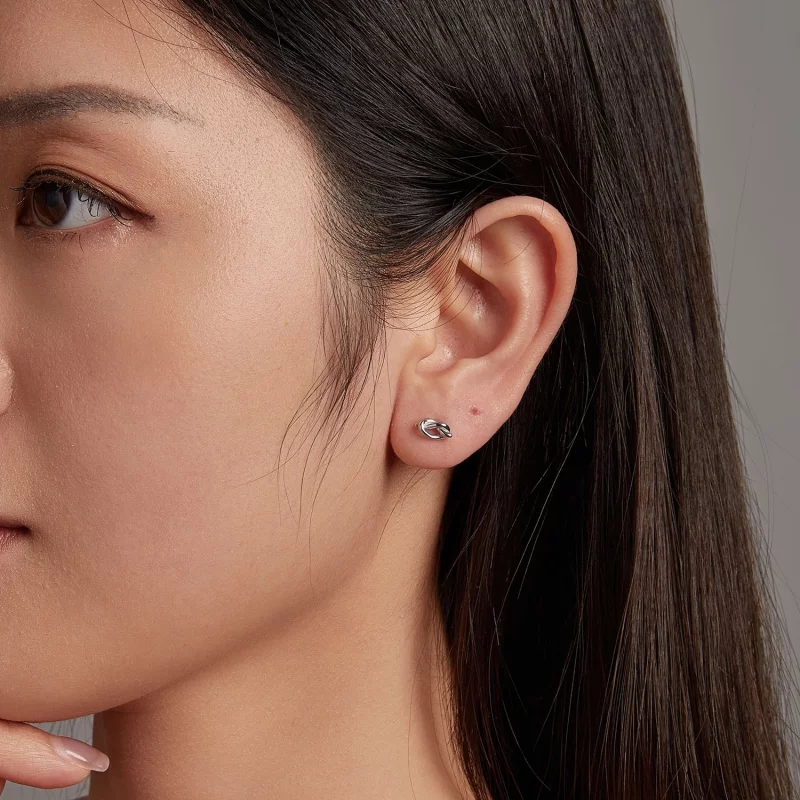 (תמונה ל-) עגילי PANDORA Style Knot - BSE1051 - הצג 10