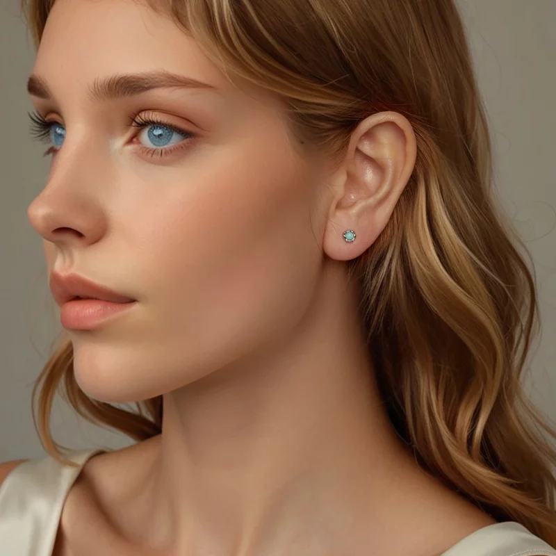 (תמונה ל-) עגילי PANDORA Style Amazonite - BSE1056 - הצג 7