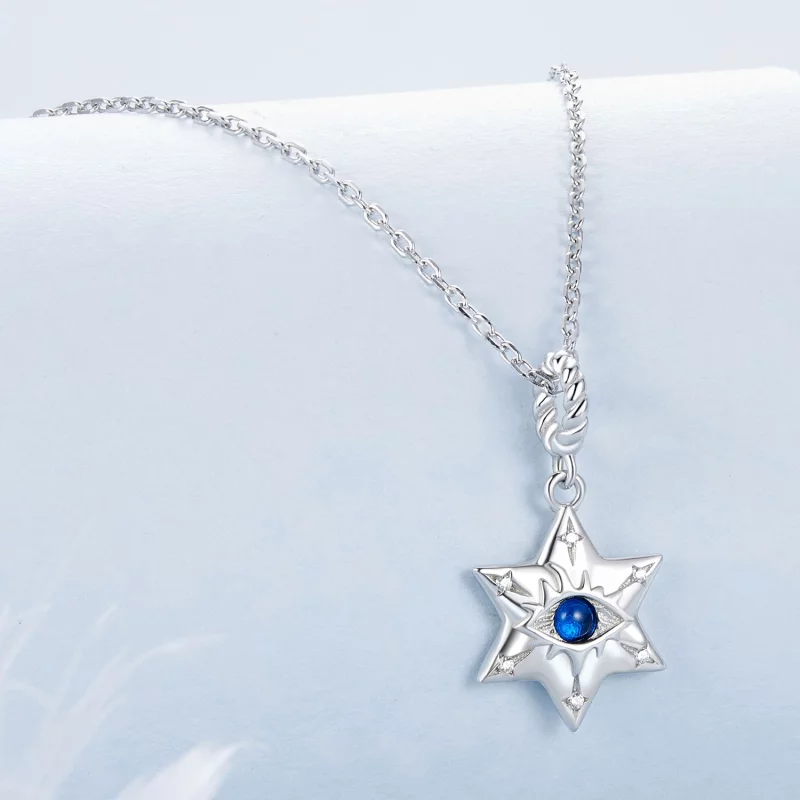 (תמונה ל-) PANDORA Style Starburst Demon Eye שרשרת - BSN397 - הצג 2