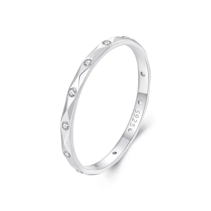 (תמונה ל-) PANDORA Style Shining יהלום טבעת יחיד קטנה - BSR578