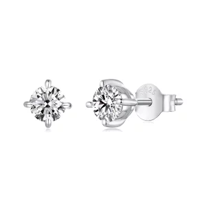 (תמונה ל-) עגילי Moissanite בסגנון PANDORA 0.5 קראט - MSE038-M