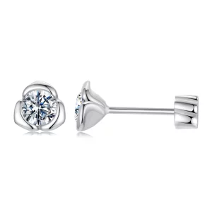 (תמונה ל-) עגילי ורדים מסוג PANDORA Moissanite (עם תעודה אחת) - MSE071