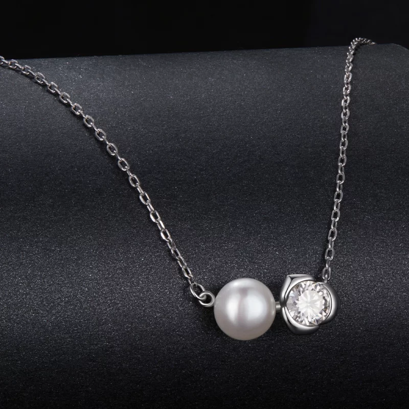 (תמונה ל-) שרשרת ורדים בסגנון PANDORA Moissanite (עם תעודה אחת) - MSN040 - הצג 2