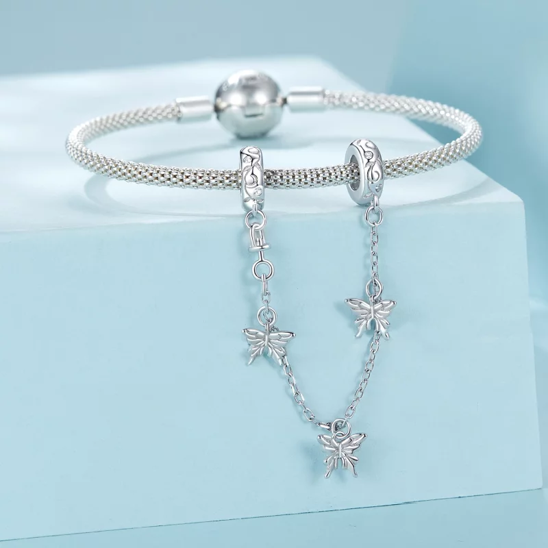 (תמונה ל-) שרשרת בטיחות PANDORA Style Butterfly - SCC2829 - הצג 3