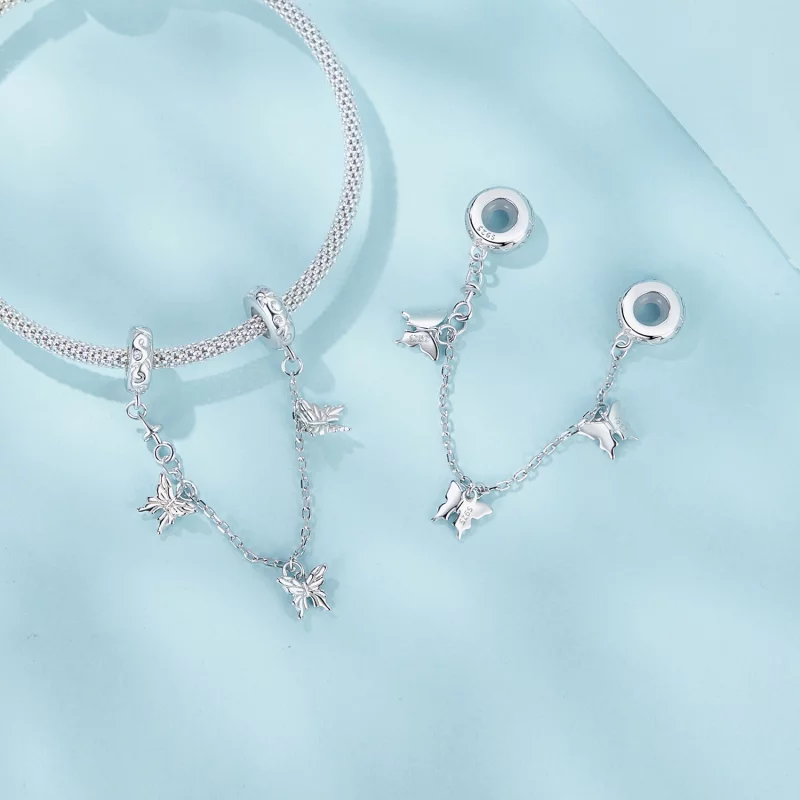 (תמונה ל-) שרשרת בטיחות PANDORA Style Butterfly - SCC2829 - הצג 4