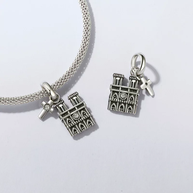 (תמונה ל-) תליון PANDORA בסגנון נוטרדאם דה פריז - SCC2873 - הצג 5