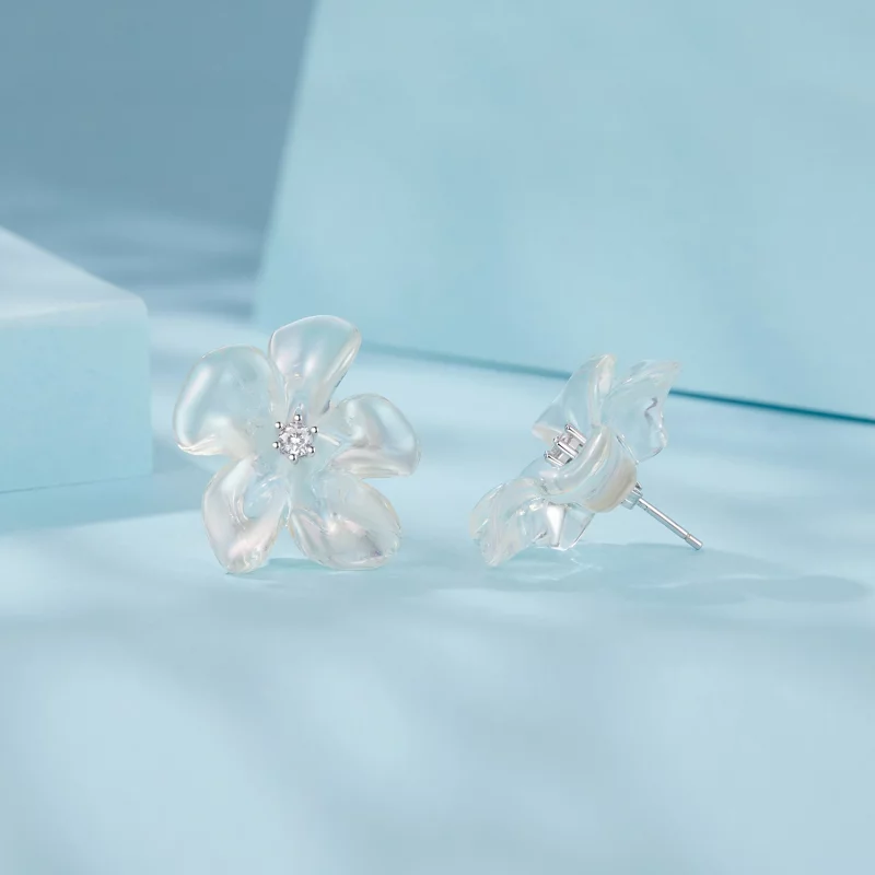 (תמונה ל-) עגילי PANDORA Style Fresh flower - SCE1804 - הצג 4
