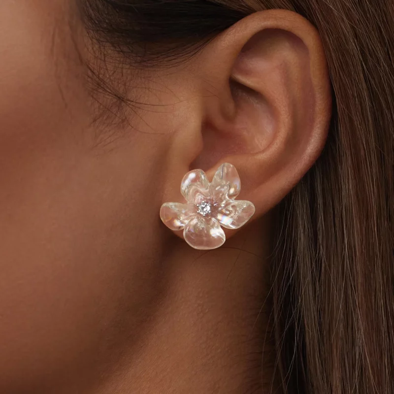 (תמונה ל-) עגילי PANDORA Style Fresh flower - SCE1804 - הצג 6