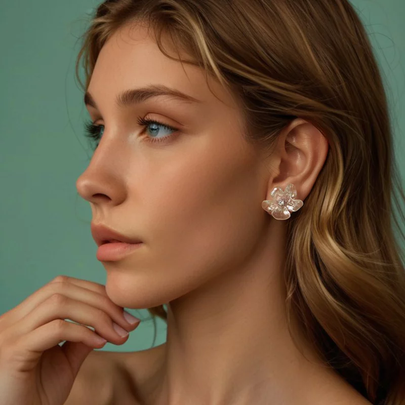 (תמונה ל-) עגילי PANDORA Style Fresh flower - SCE1804 - הצג 8