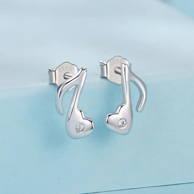 (תמונה ל-) עגילי תווים למוסיקה בסגנון PANDORA Heart - SCE1805 - הצג 2