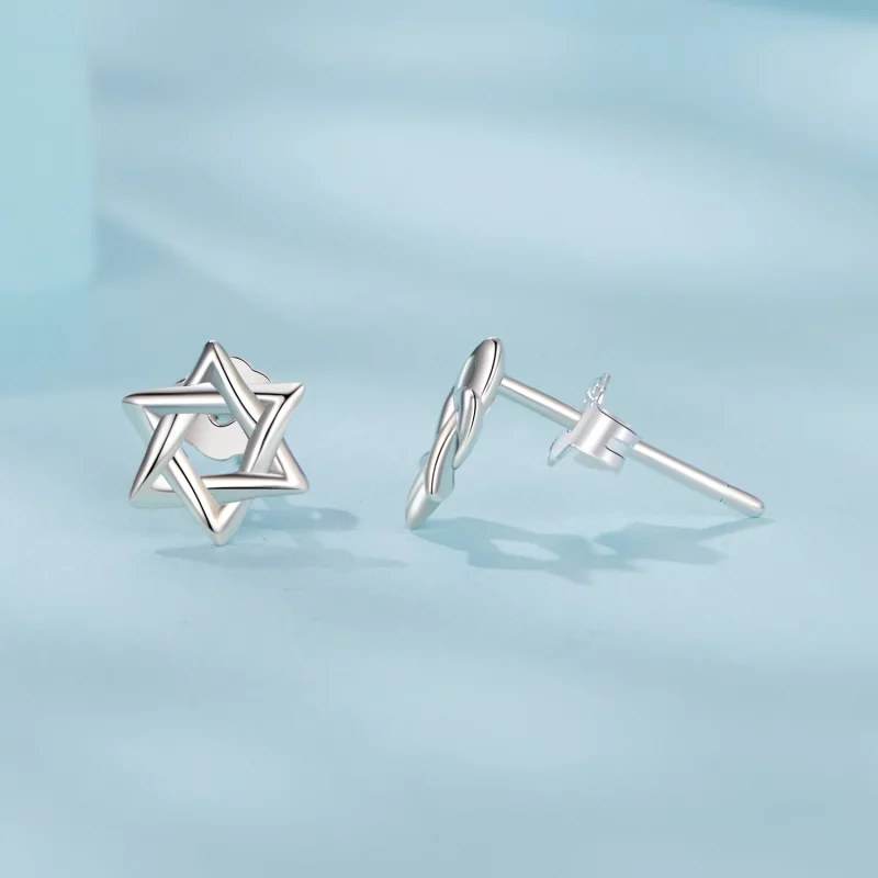 (תמונה ל-) עגילי כוכבים עם שישה קצוות PANDORA Style - SCE1809 - הצג 4
