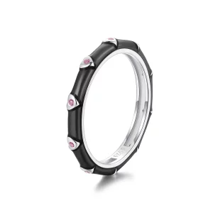 (תמונה ל-) PANDORA Style טבעת יחיד אהבה קטנה - SCR1056-BK
