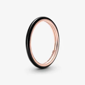 (תמונה ל-) טבעת אמייל שחורה של Pandora ME - 189655C01
