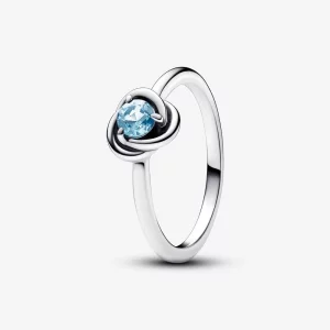 (תמונה ל-) Pandora March Sea Aqua Blue Eternity Circle טבעת - 192993C03