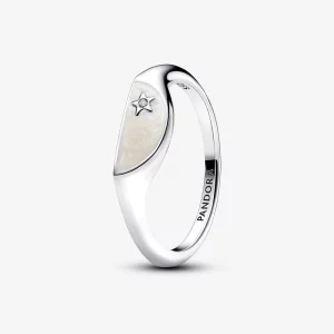 (תמונה ל-) טבעת חותם Pandora ME אמייל חצוי - 193325C01