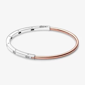 (תמונה ל-) Pandora Signature ID דו-גוני Pavé Bangle - 582740C01