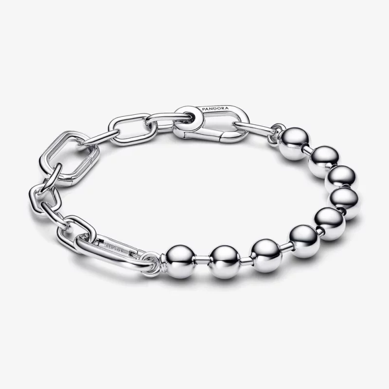 (תמונה ל-) Pandora ME Metal Bead & Link Chain צמיד - 592793C00