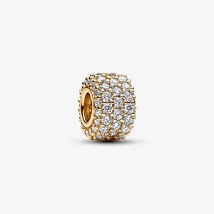 (תמונה ל-) Pandora Sparkling Pavé צ'ארם משולש שורות - 762820C01