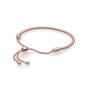 (תמונה ל-) צמיד קונספט חלק PANDORA רוז עם סוגר גמיש - 587125CZ