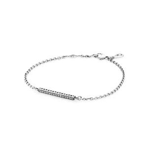(תמונה ל-) צמיד כסף עדין לבבות PANDORA - 590513CZ