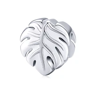 (תמונה ל-) פנדורה סטייל צ'ארמ כסף Monstera Deliciosa - BSC141