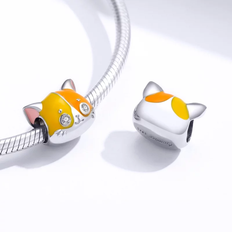 (תמונה ל-) פנדורה סטייל צ'ארמ כסף גארפילד - BSC189 - הצג 4