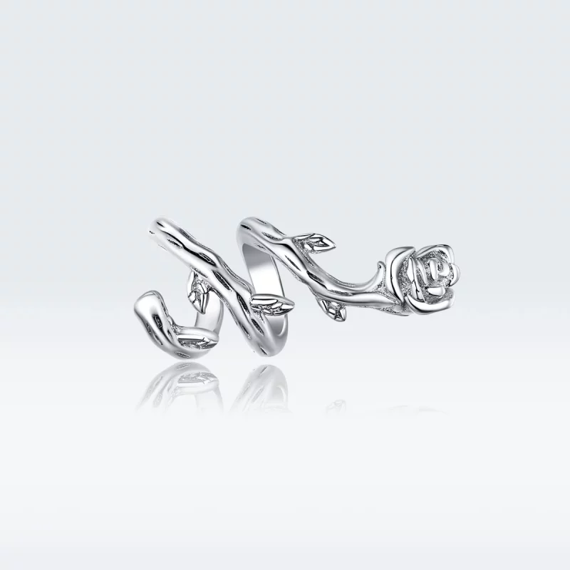 (תמונה ל-) פנדורה סטייל צ'ארמ כסף ורדים גפנים - BSC310 - הצג 5