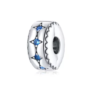 (תמונה ל-) פנדורה סטייל קליפס כסף כוכבים - BSC443