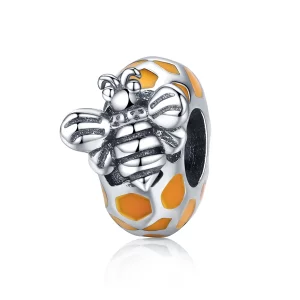 (תמונה ל-) פנדורה סטייל ספייסר כסף דבורה - SCC1102